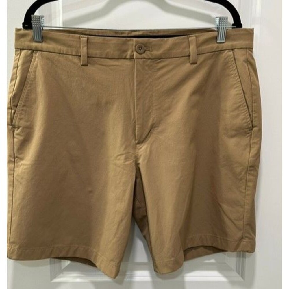 Vineyard Vines Performance Breaker Stretch Shorts Khaki 35 Men’s Golf Casual